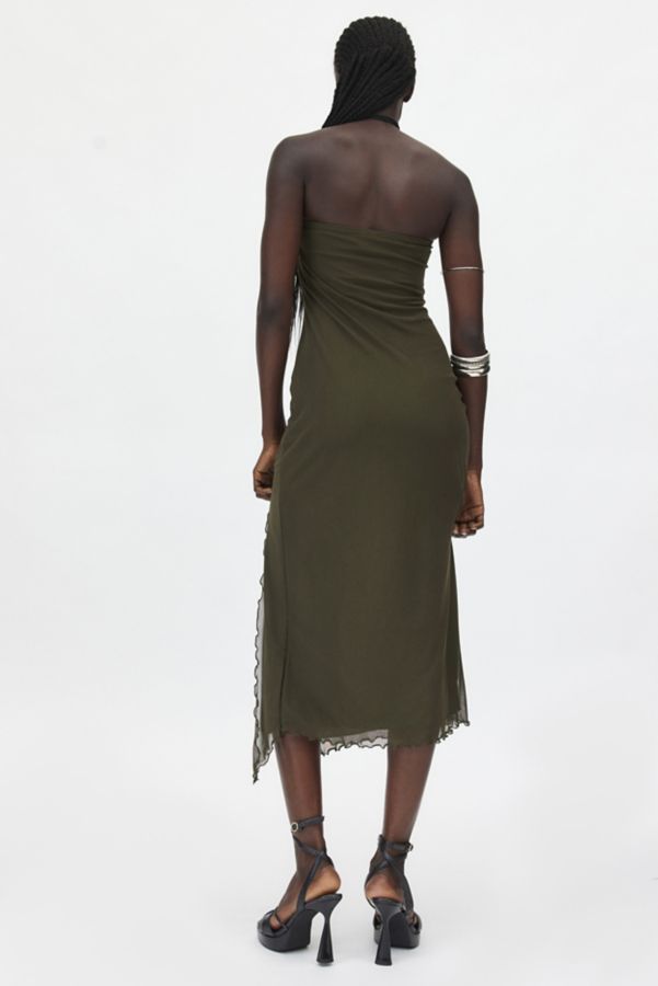 Slide View: 2: UO Samara Mesh Strapless Stretch Midi Dress