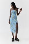 Thumbnail View 1: UO Samara Mesh Strapless Slit Midi Dress