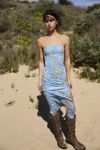 Thumbnail View 4: UO Samara Mesh Strapless Slit Midi Dress