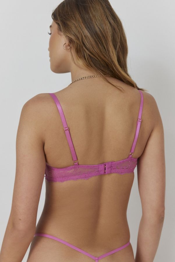 Slide View: 2: Out From Under Chantilly Lace Balconette Bra