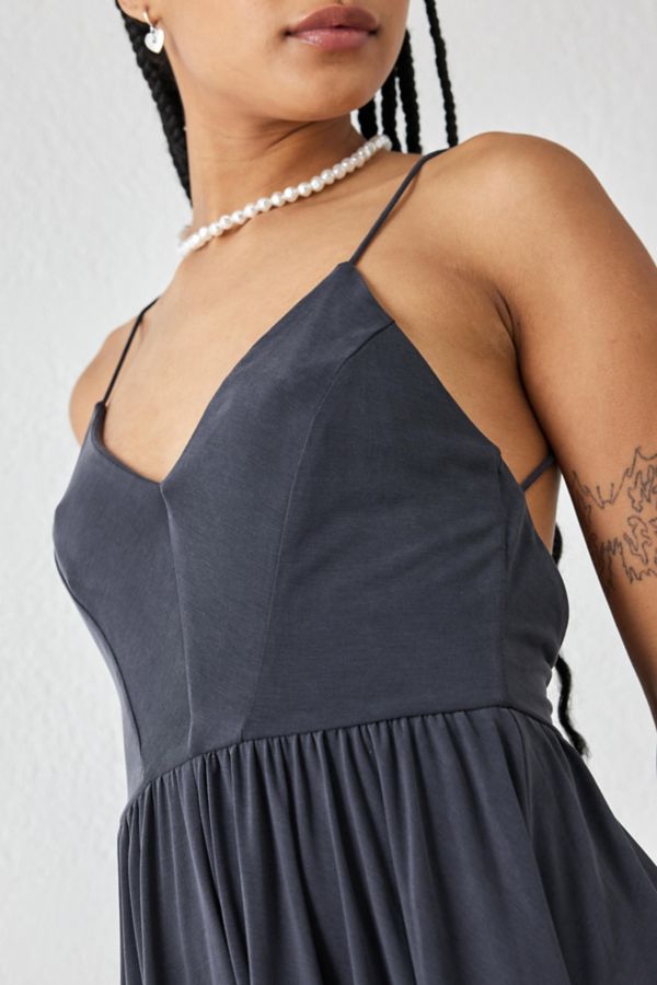 Slide View: 4: UO Vanessa Cupro Romper