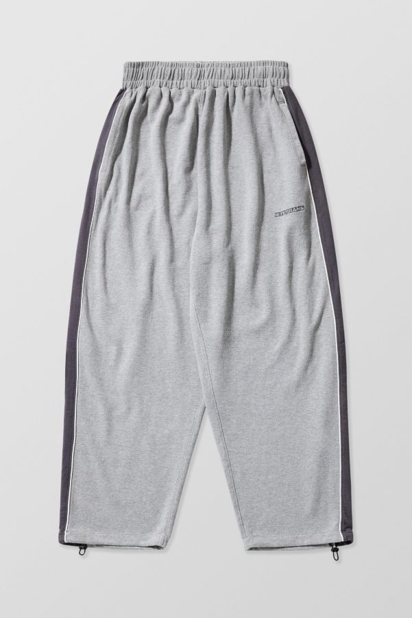 Slide View: 5: iets frans... Grey Panelled Harri Baggy Jogger Pant