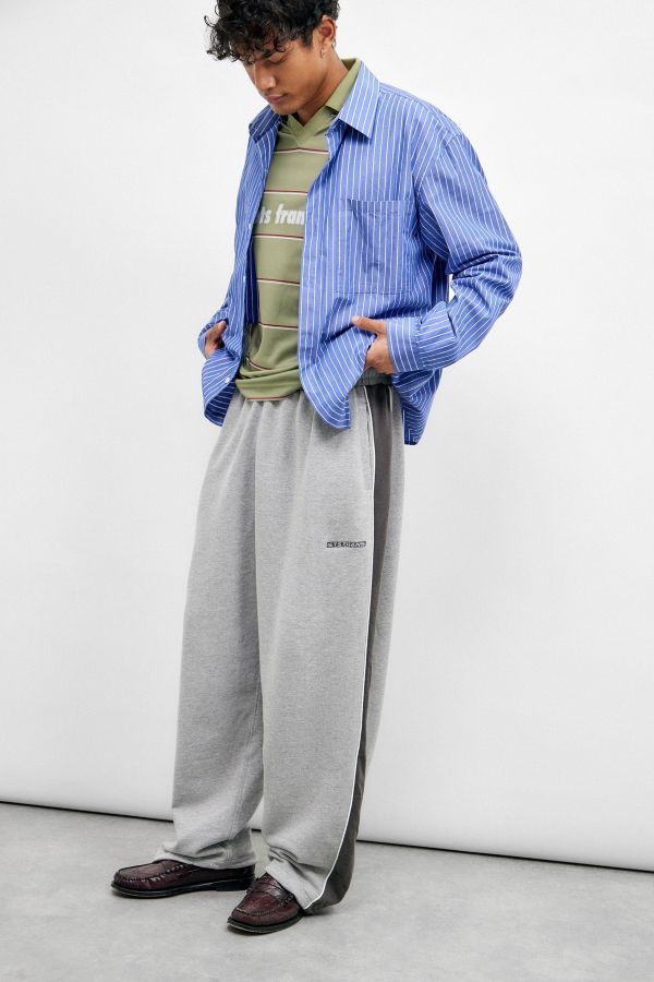 Slide View: 1: iets frans... Grey Panelled Harri Baggy Jogger Pant