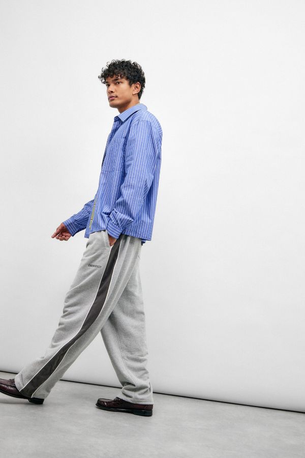 Slide View: 2: iets frans... Grey Panelled Harri Baggy Jogger Pant