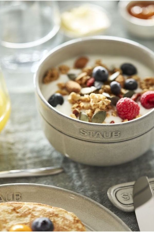 Slide View: 1: Staub Ceramic Dinnerware 4-piece 5-inch Stoneware Cereal Bowl Set