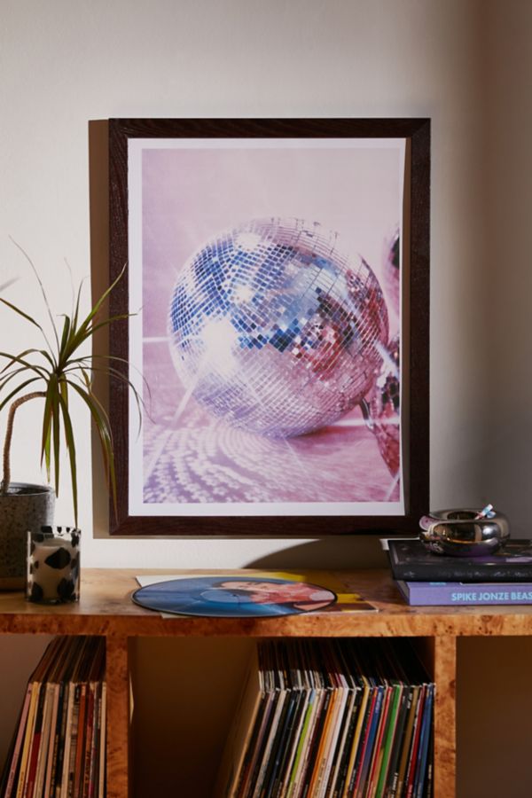 Slide View: 1: Samantha Hearn Pink Disco Ball Art Print