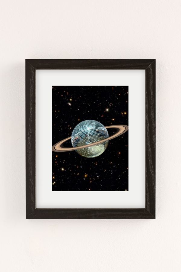 Slide View: 2: MsGonzalez Saturn Disco II Art Print