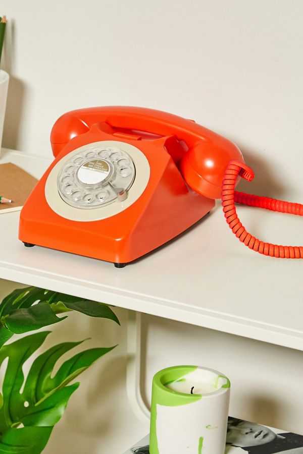 Slide View: 1: GPO 746 Retro Rotary Dial Landline Phone