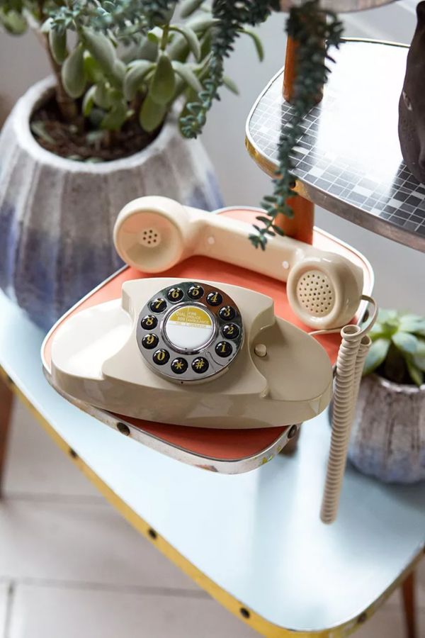 Slide View: 2: GPO Audrey Retro Petite Landline Bedroom Telephone