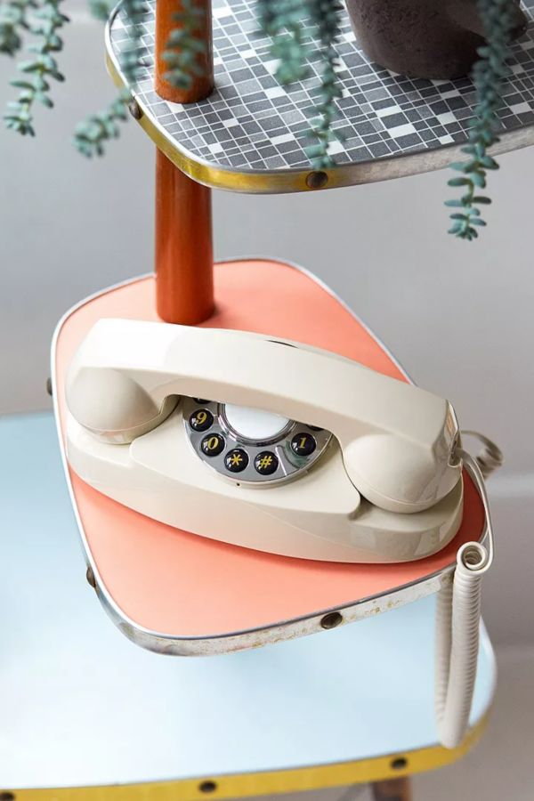 Slide View: 1: GPO Audrey Retro Petite Landline Bedroom Telephone