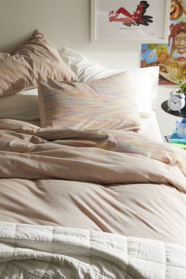 Slide View: 1: Space Dye Duvet Cover