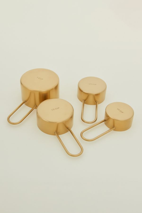 Slide View: 2: Hawkins New York Simple Brass Measuring Cups