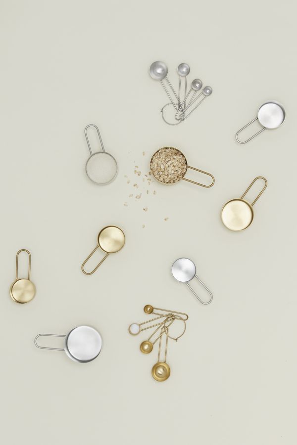 Slide View: 4: Hawkins New York Simple Brass Measuring Cups