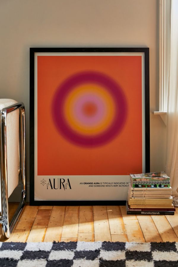 Slide View: 1: Reproduction artistique aura orange Mambo Art Studio