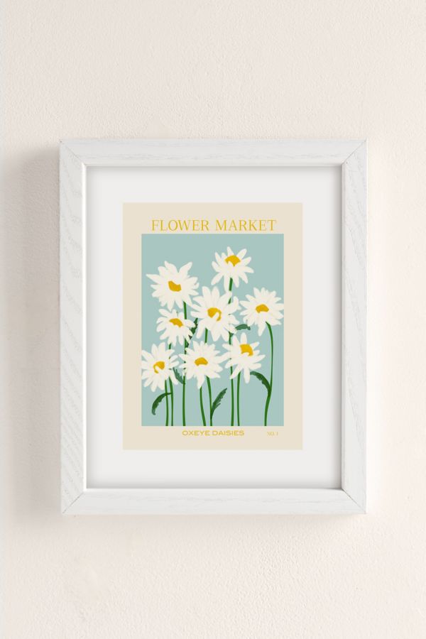 Slide View: 2: Gale Switzer Flower Market Oxeye Daisies Art Print