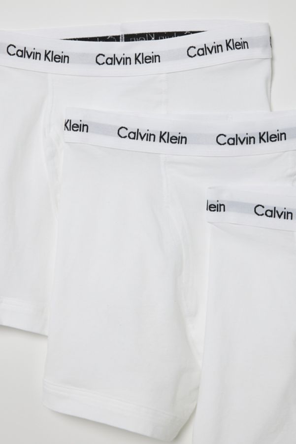 Slide View: 2: Calvin Klein Solid Boxer Brief 3-Pack