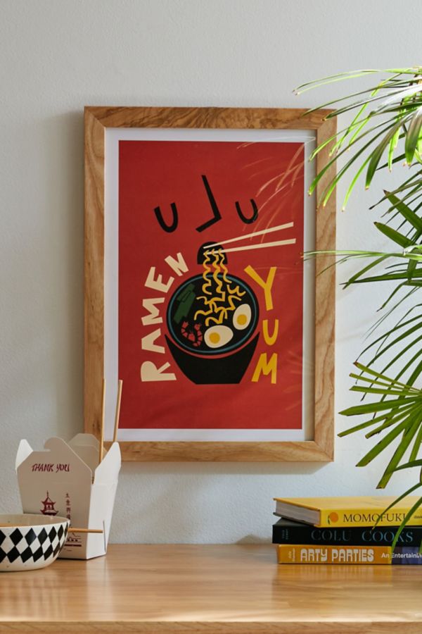 Slide View: 1: Fox And Velvet Yum Ramen Art Print