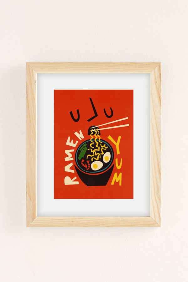 Slide View: 2: Fox And Velvet Yum Ramen Art Print