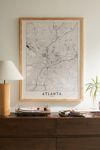 Thumbnail View 1: multipliCITY Atlanta White Map Art Print