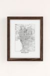 Thumbnail View 2: multipliCITY Buffalo White Map Art Print