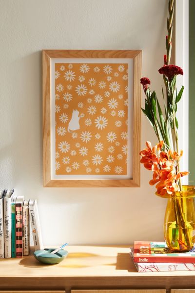 Jimmy Tan Hidden Cat 44 Flowers Fall Art Print