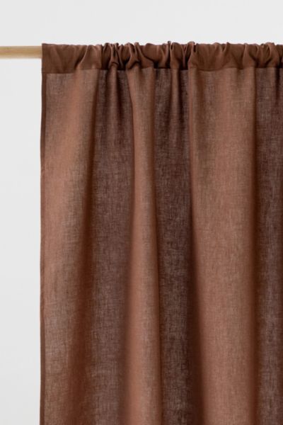 MagicLinen Rod Pocket Linen Curtain Panel