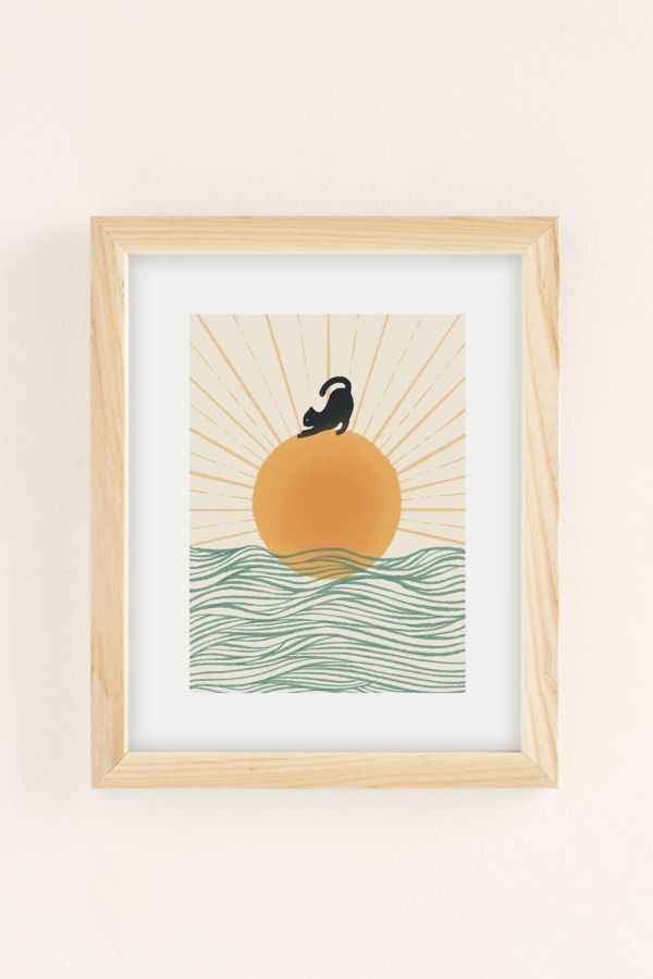 Slide View: 2: Jimmy Tan Good Morning Meow 7 Sunny Day Art Print