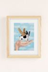 Thumbnail View 2: Coco de Paris Frenchie With Golden Wings Art Print