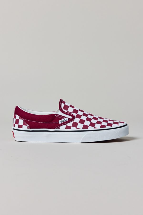 Slide View: 3: Vans Men's Classic Slip-On Checkerboard Sneaker