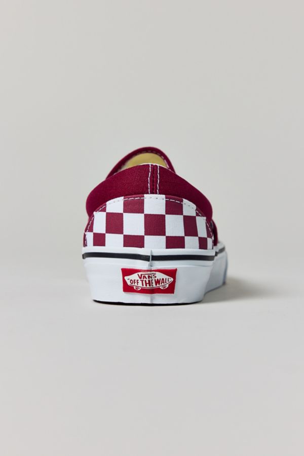 Slide View: 4: Vans Men's Classic Slip-On Checkerboard Sneaker