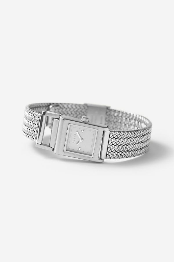 Slide View: 4: BREDA Revel Tethered Mesh Bracelet Analog Quartz Watch