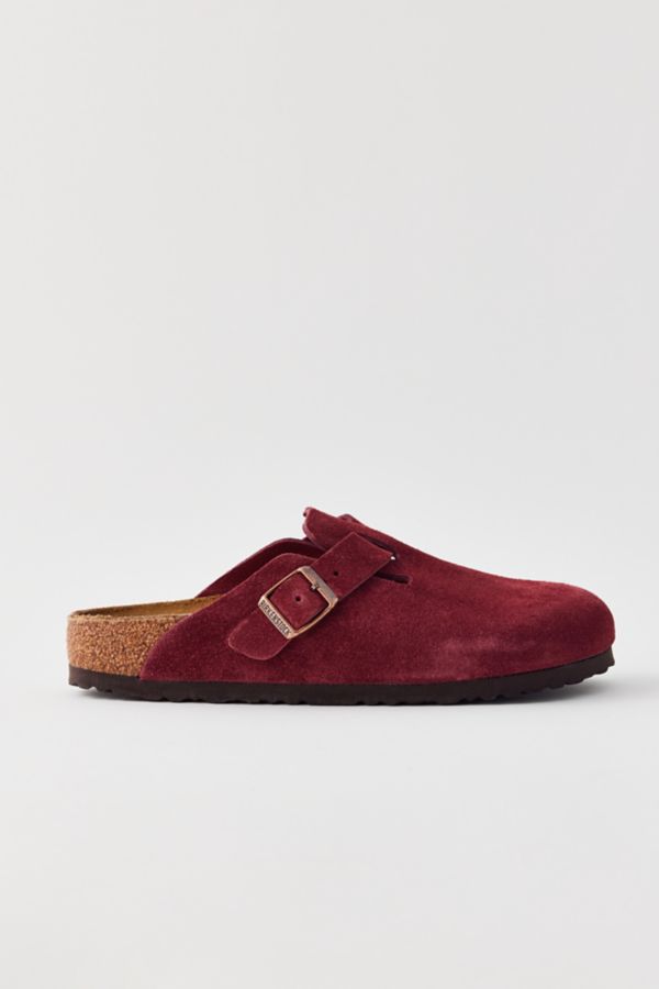 Slide View: 4: Birkenstock Boston Suede Clog