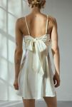 Thumbnail View 2: UO Bella Bow-Back Satin Mini Dress