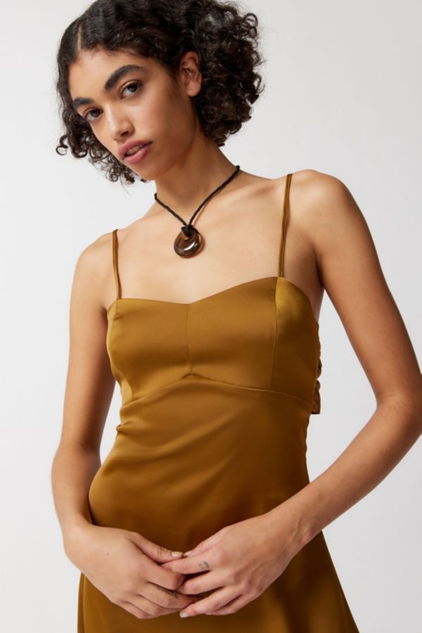 Slide View: 4: UO Bella Bow-Back Mini Dress