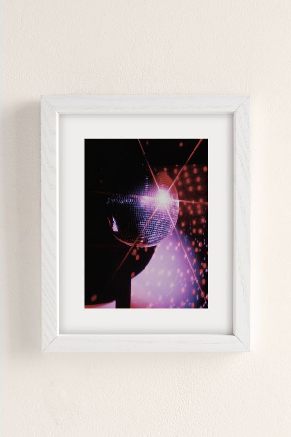 Slide View: 1: Samantha Hearn Disco Balls Neon Art Print