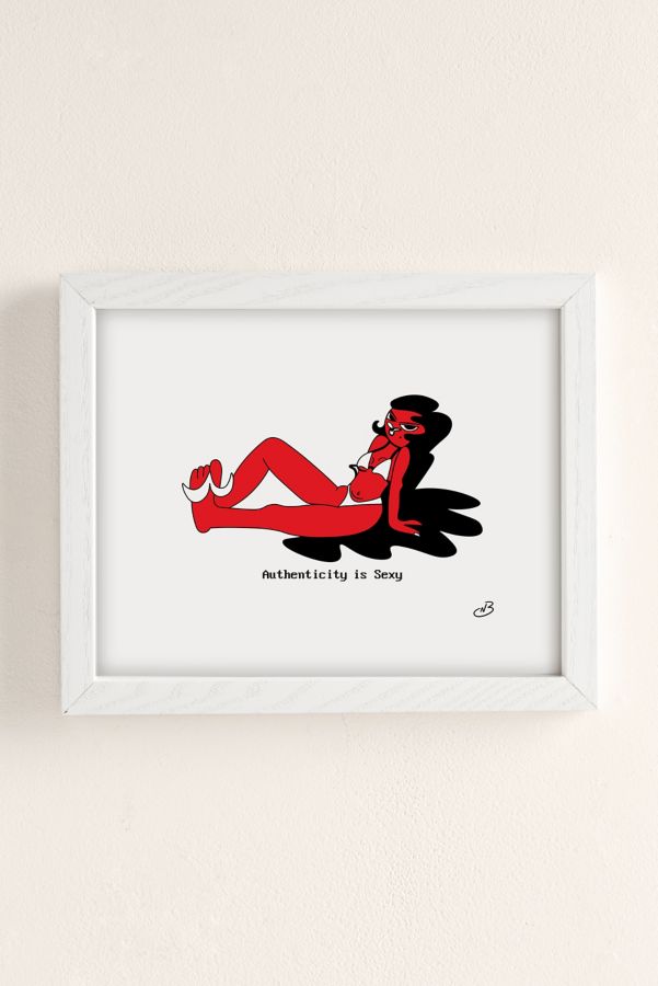 Slide View: 2: Nikoteenie Authenticity Is Sexy Baby Art Print