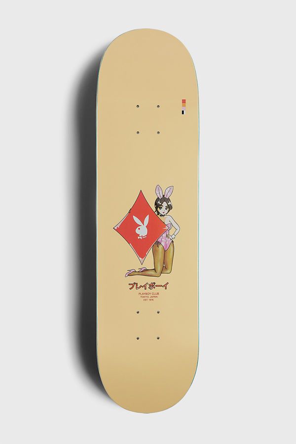 Slide View: 1: Color Bars x Playboy Playing Cards Skateboard Deck