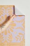 Thumbnail View 3: Sewzinski Boho Florals Orange Purple Removable Wallpaper