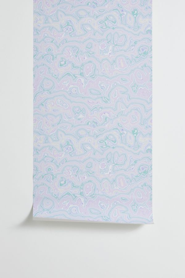 Slide View: 2: Kaleiope Studio Pastel Squiggly Stripes Removable Wallpaper