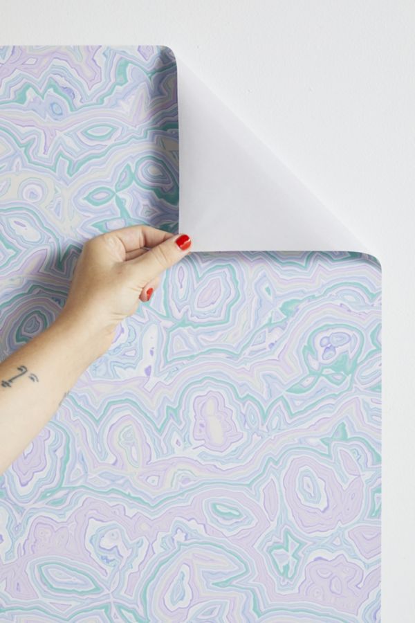 Slide View: 3: Kaleiope Studio Pastel Squiggly Stripes Removable Wallpaper