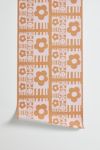 Thumbnail View 2: Sewzinski Flowers And Smiles Pink Orange Removable Wallpaper