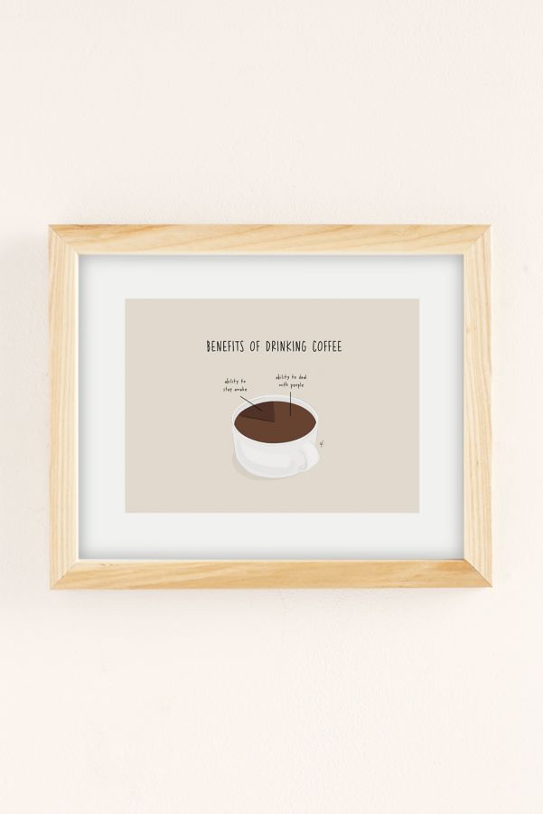 Slide View: 2: Amy Franke Benefits Of Drinking Coffee Art Print