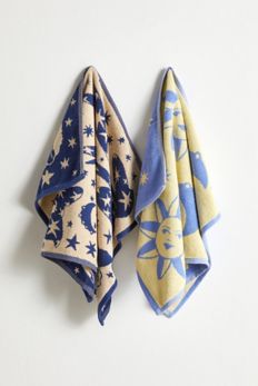 Slide View: 1: BAGGU Reversible Hand Towel Set