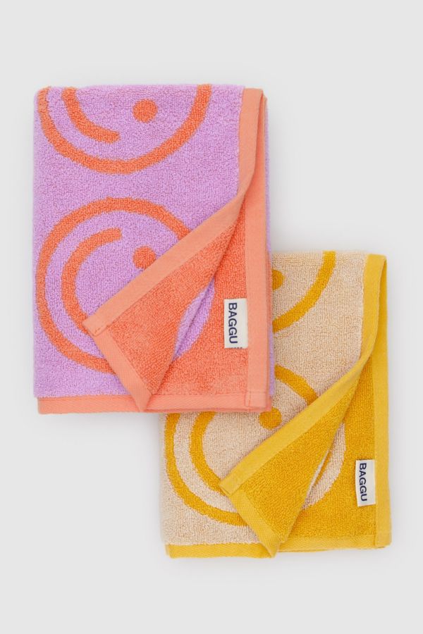 Slide View: 1: BAGGU Reversible Hand Towel Set