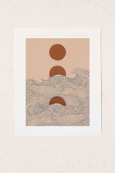 Jimmy Tan Vintage Abstract Landscape Art Print