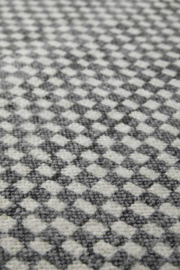 Slide View: 3: Brushed Checkerboard Rug