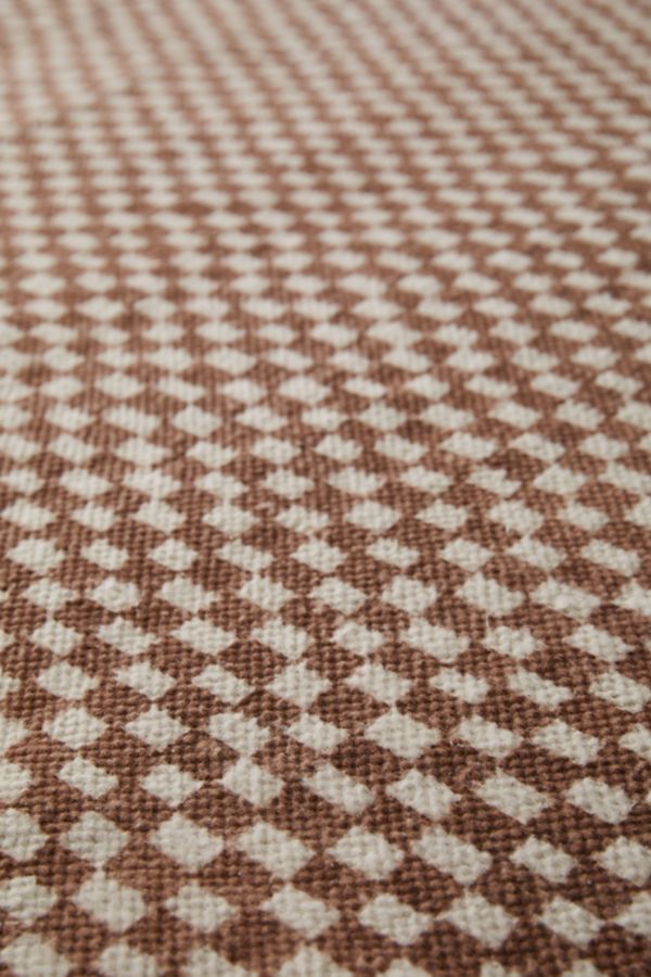 Slide View: 4: Brushed Checkerboard Rug