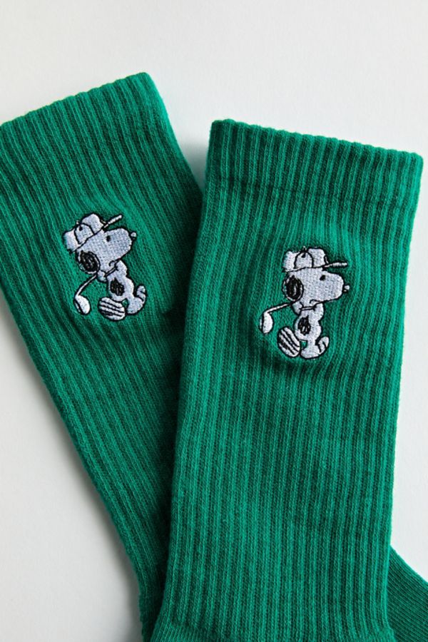 Slide View: 3: Chaussettes d'Équipage de Golf Snoopy Peanuts