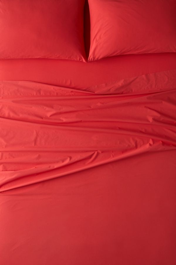 Slide View: 1: Breezy Cotton Percale Sheet Set