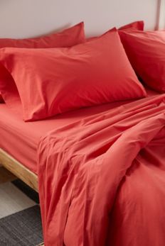 Slide View: 4: Ensemble de draps en percale de coton Breezy